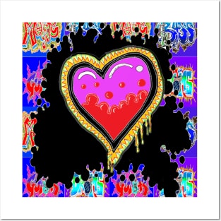 Graffiti Urban Pink Heart By LowEndGraphics Posters and Art